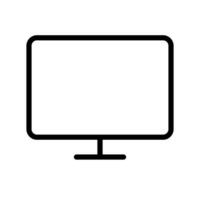 Desktop PC icon with copy space. Vector. vector