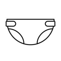 Baby diaper icon. Nappy. Vector. vector