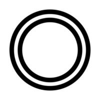 Double circle icon. Important icon. Vector. vector
