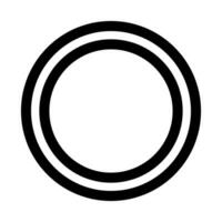 Double circle icon. Important icon. Vector. vector