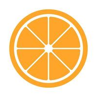 sencillo Fruta naranja icono. vector. vector