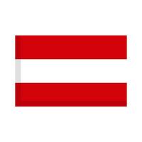 Flat design Austrian flag icon. Austria flag. Vector. vector