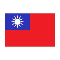 Taiwanese flag. Taiwan flag. Vector. vector