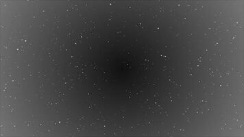 Simple Black and White particles rotating over dark minimal particles background video