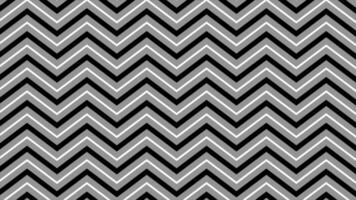 schwarz und Weiß einfach Zickzack Muster nahtlos Hintergrund ziehen um nach oben, loopable Hintergrund video