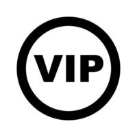 Round VIP badge icon. Vector. vector