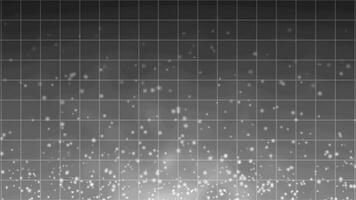 Abstract futuristic technology particles background, White and Black particles and grid background video