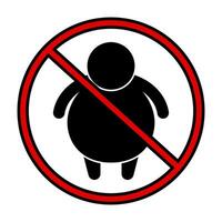 No exceso de peso personas permitido. peso límite. vector. vector
