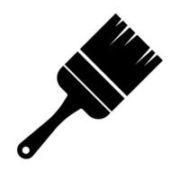 Paint brush silhouette icon. Painting. Painting business. Vector. vector
