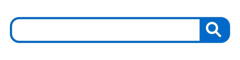 Blue search bar. Internet search box. Vector. vector