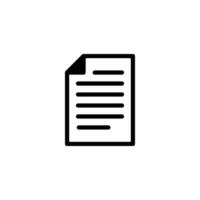 Document or New Document, Paper Vector Icon for Posters, Apps, Websites and Graphic Design. Editable