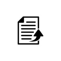 Export Document, Share Document, Send Document, Submit Document Vector Icon