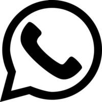 Whatsapp Vector Icon. Editable Stroke