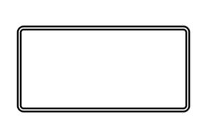 Rectangular frame icon with copy space. Vector. vector
