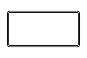 rectangular marco icono con Copiar espacio. vector. vector