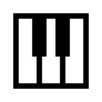 Simple piano icon. Piano keys. Vector. vector