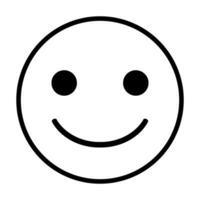 Simple smile face icon. Fun. Vector. vector