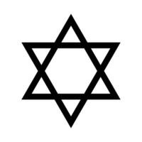 Jewish Symbol. Star of David. Vector. vector