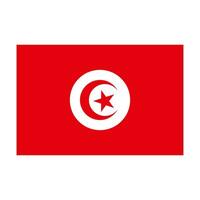 Tunisian flag. Tunisia flag. Vector. vector