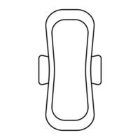 Simple menstrual pad icon. Sanitary napkin. Vector. vector