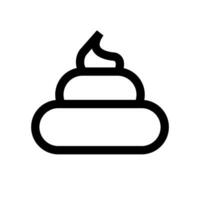 Simple poo icon. Poop. Vector. vector