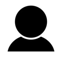 Person silhouette icon. User icon. Vector. vector