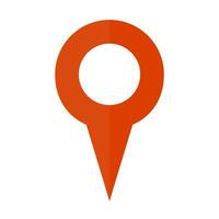 Simple map pin icon. Location information and the current location icon. Vector. vector