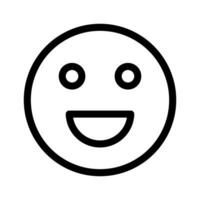 sencillo sonriente cara emojis divertida. vector. vector