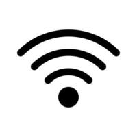 sencillo Wifi conexión señal icono. vector. vector