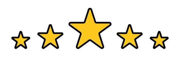 Modern five star icon. Vector. vector