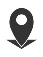 Location icons simple vector form.