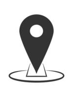 Location icons simple vector form.