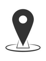 Location icons simple vector form.