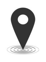 Location icons simple vector form.