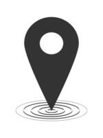 Location icons simple vector form.