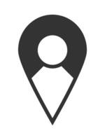 Location icons simple vector form.
