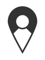 Location icons simple vector form.