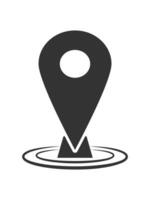 Location icons simple vector form.