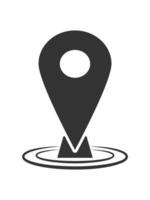 Location icons simple vector form.