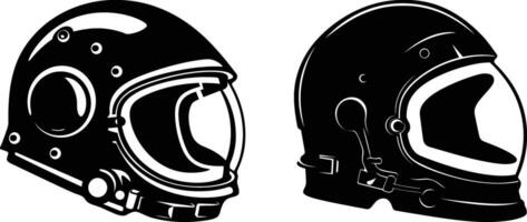 Galactic Grayscale  Vector Astronaut Helmet Icon