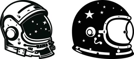 galáctico gracia vector astronauta casco Arte