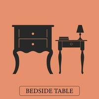 Contouring Comfort  Bedside Table Vector Style
