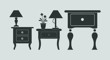 Functional Form and Style  Bedside Vector Design