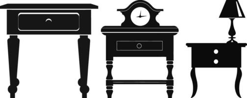 Graceful Bedroom Details  Vector Nightstand