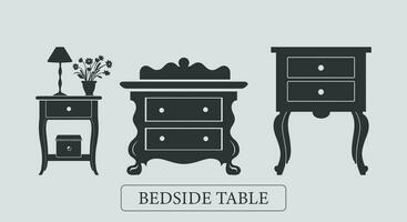 Urban Retreat  Bedside Table Vector Chic