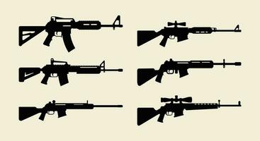 guardián de oscuridad sigilo rifle diseño vector