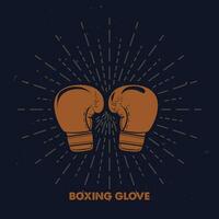 Ring Ready  Dynamic Boxing Glove Vector Art