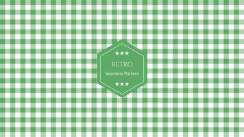 Gingham pattern  vector background, Retro fashion fabric design