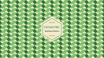 Green geometric seamless patterns, Abstract background, Simple vector graphics.