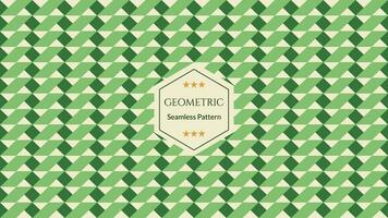 Green geometric seamless patterns, Abstract background, Simple vector graphics.